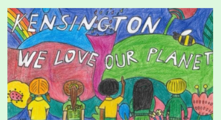 Kensington - We Love Our Planet drawing