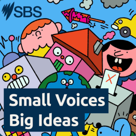 Small Voices Big Ideas podcast logo