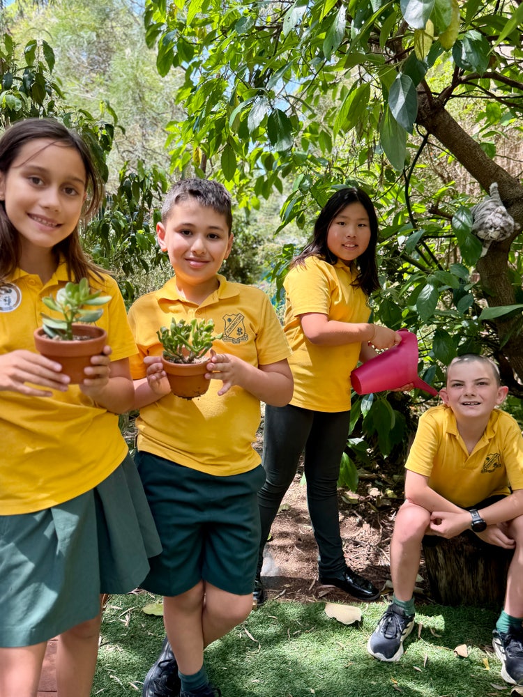 Students at environmental club