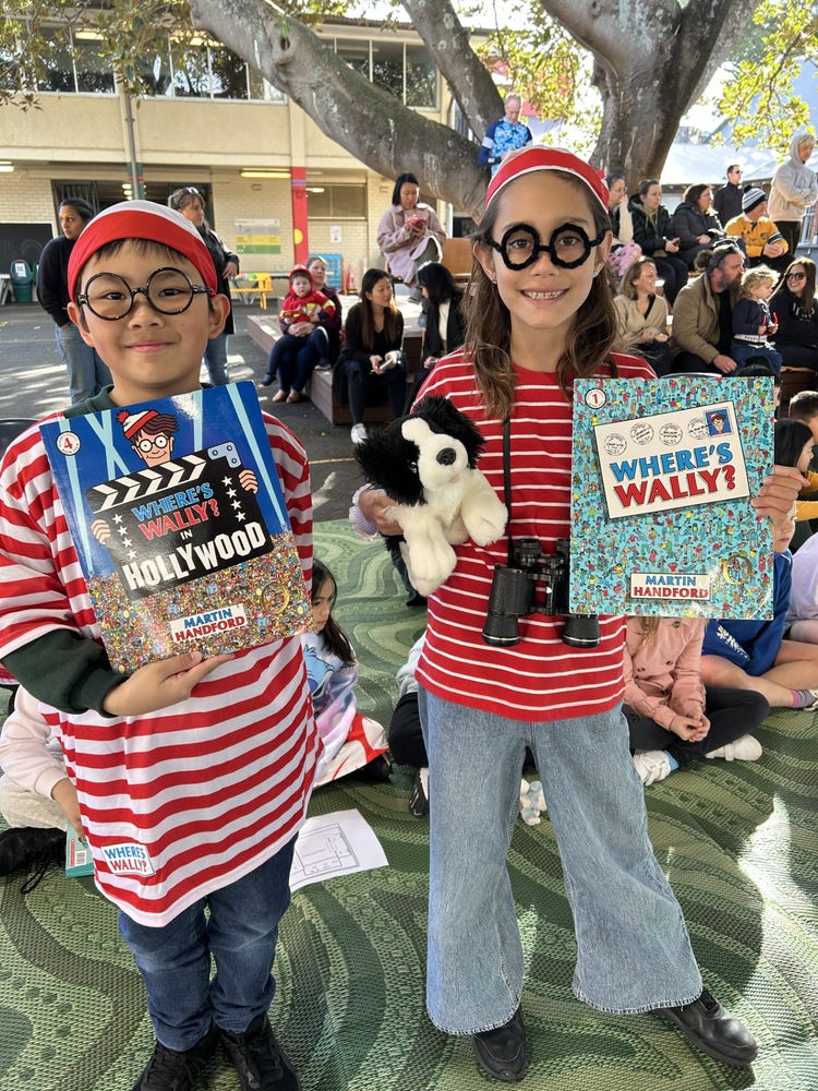 Students at the Book Week Parade